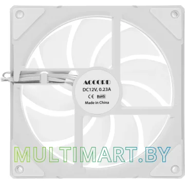 Вентилятор для корпуса Accord ACC-YF14 ARGB (белый) картинка 2