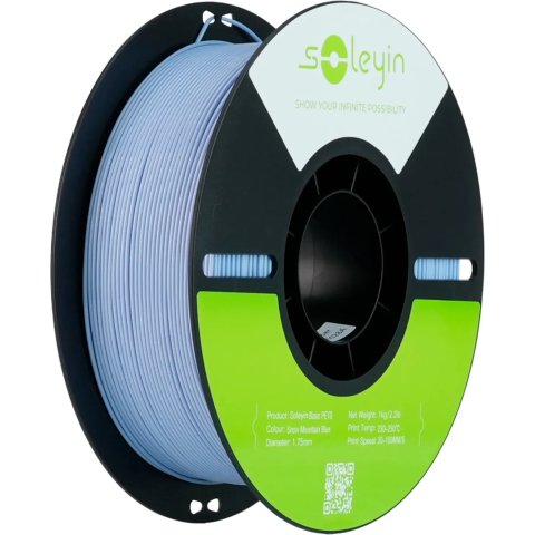 Пластик Creality PETG Basic Soleyin (1.75 мм, 1 кг, синяя снежная гора)