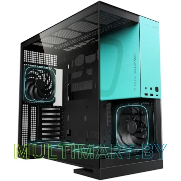 Корпус Geometric Future Model 5 5FAN (черный/бирюзовый)