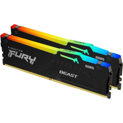 Оперативная память Kingston FURY Beast RGB 2x32GB DDR5 PC5-44800 (KF556C36BBE2AK2-64)